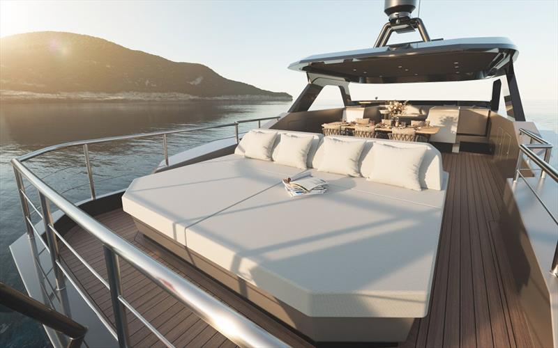 Adventure 24 - Sunbeds - photo © Lynx Yachts