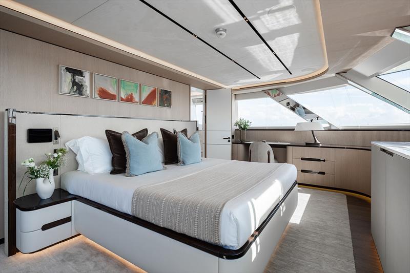 YN202 Moonen 110 Mustique - Owners Stateroom photo copyright Moonen Yachts taken at  and featuring the Power boat class