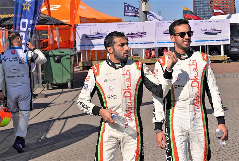 Team Abu Dhabi's Rashed Al Qemzi with Mansoor Al Mansoori - Grand Prix of Lithuania - photo © Narayana Marar