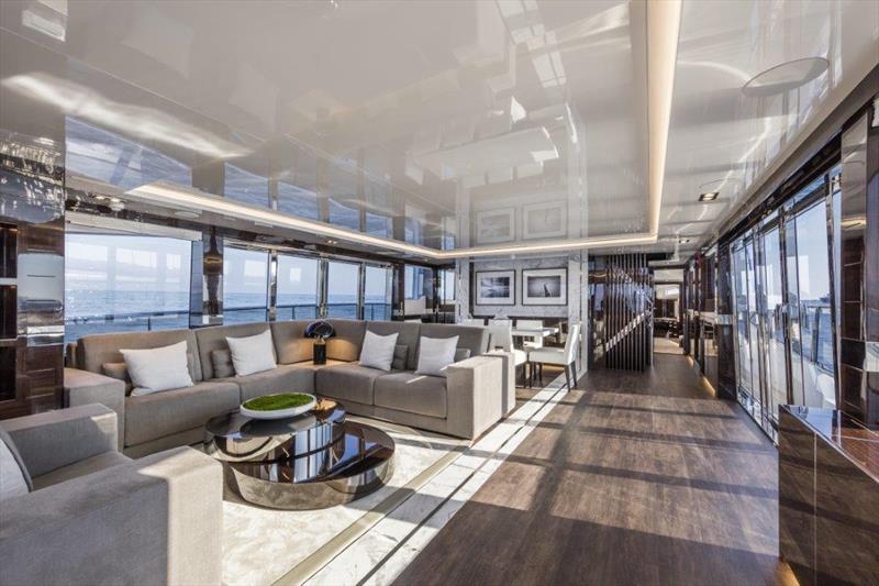 Pearl 95 - Main saloon - photo © Pearl Yachts
