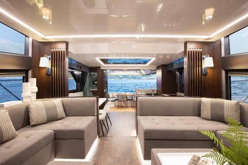 Pearl 62 - luxury interior photo copyright Pearl Yachts taken at  and featuring the Power boat class