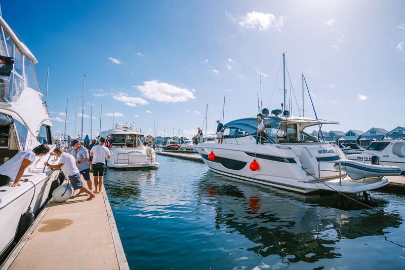 R Marine Perth crew and other Riviera owners are always at hand photo copyright Riviera Australia taken at  and featuring the Power boat class