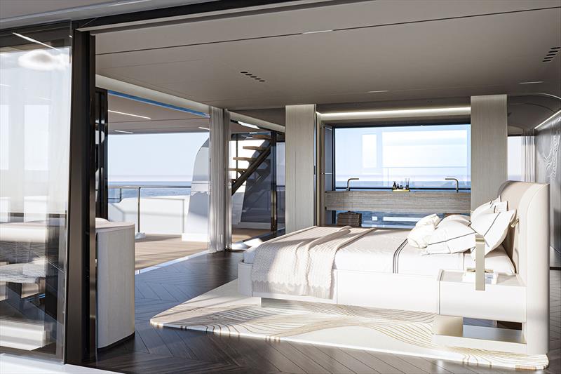 B120 - Bedroom photo copyright Bering Yachts taken at  and featuring the Power boat class