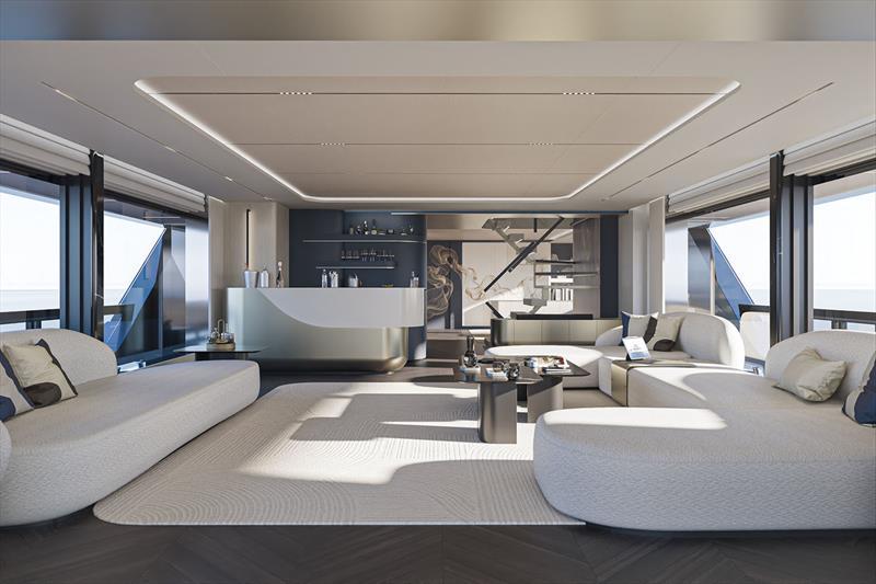 B120 - Lounge photo copyright Bering Yachts taken at  and featuring the Power boat class