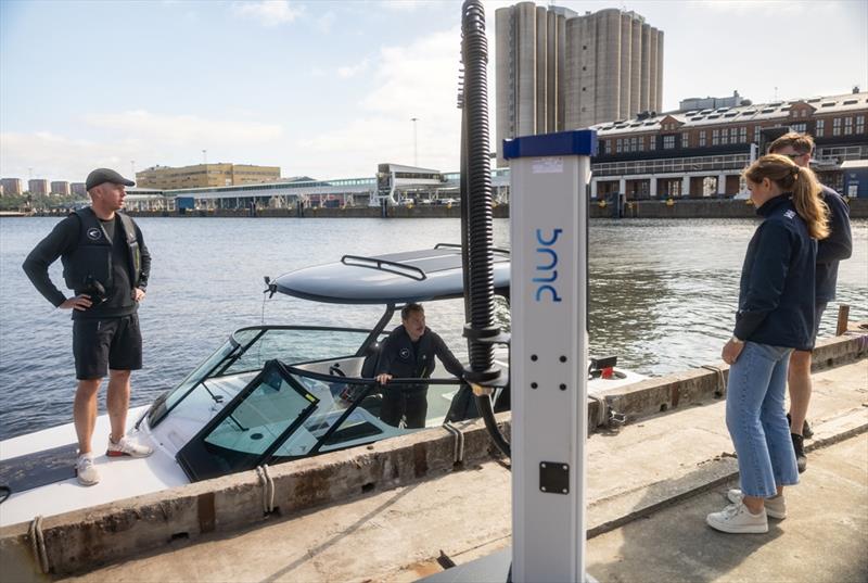Candela 420 nautical mile world record - The Plug charger provided 135 kW continous DC charging for Candela C-8, which is the first hydrofoiling powerboat that can be fast charged - photo © Candela