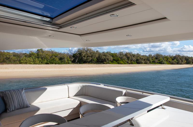 Happy place. The Juliet deck on the Maritimo M75 - photo © John Curnow