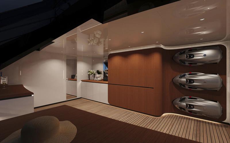 Superyacht T560 Apache - Beach Club photo copyright Tankoa Yachts taken at  and featuring the Power boat class