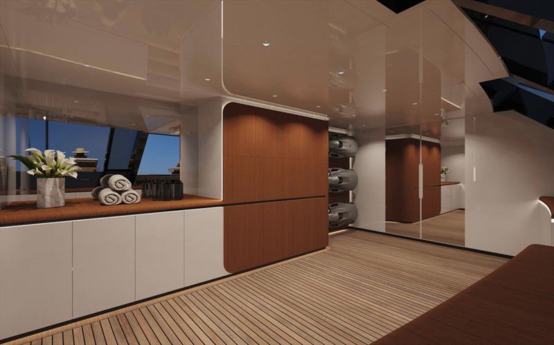 Superyacht T560 Apache - Beach Club photo copyright Tankoa Yachts taken at  and featuring the Power boat class