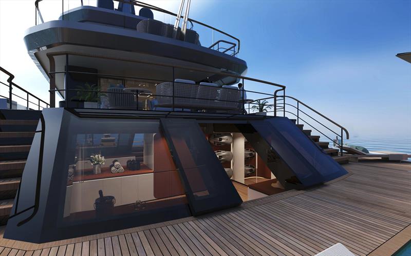 Superyacht T560 Apache - Beach Club photo copyright Tankoa Yachts taken at  and featuring the Power boat class