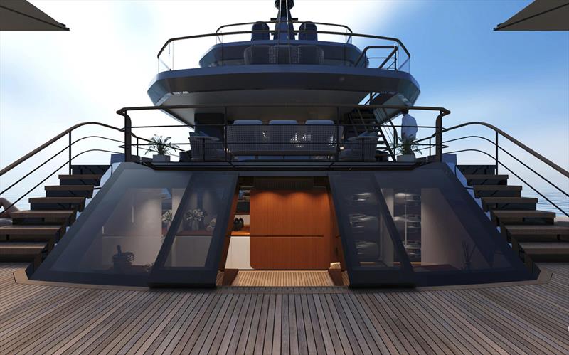 Superyacht T560 Apache - Beach Club photo copyright Tankoa Yachts taken at  and featuring the Power boat class