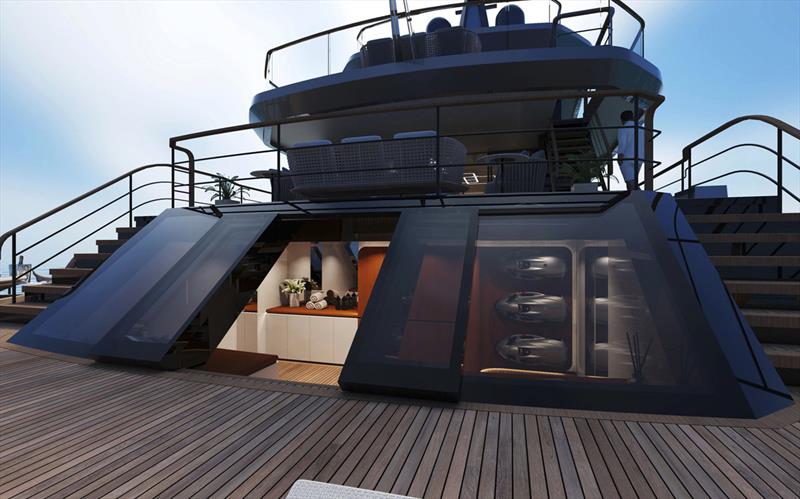 Superyacht T560 Apache - Beach Club photo copyright Tankoa Yachts taken at  and featuring the Power boat class