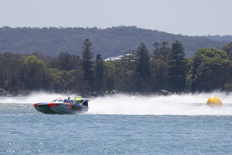 The Mantis had loads (and loads) of pace to show everyone, as long as the water pressure was right - photo © Australian Offshore Powerboat Club