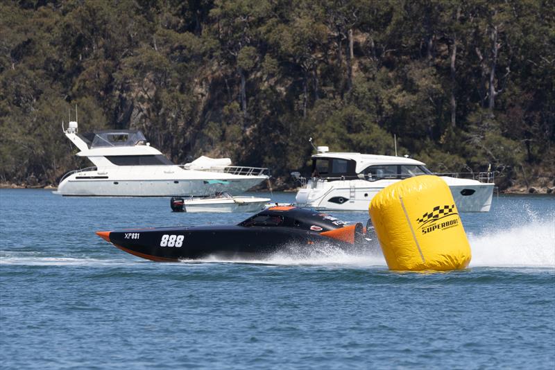 888 Racing getting to know the boat, and just moving on up and up each and every lap photo copyright Australian Offshore Powerboat Club taken at  and featuring the Power boat class