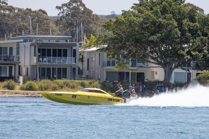 The Sting gave every spectator a thrill photo copyright Australian Offshore Powerboat Club taken at  and featuring the Power boat class