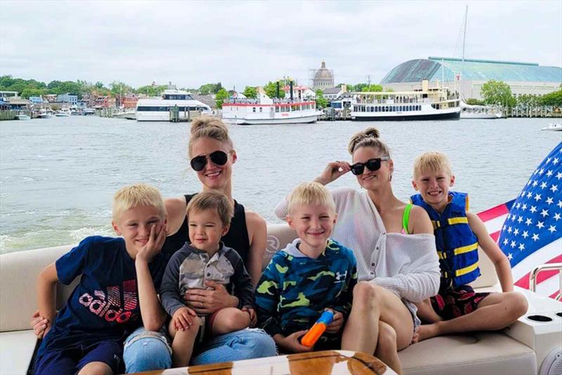 The best times on boat are times shared, especially with family photo copyright Riviera Australia taken at  and featuring the Power boat class