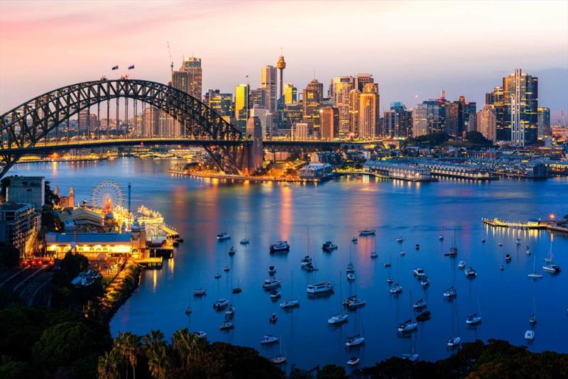 No ferries on Sydney Harbour was a surreal experience for Kevin and Josh - photo © Riviera Australia