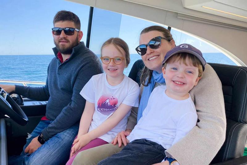 Its smiles all around for Josh at the wheel with his family - photo © Riviera Australia