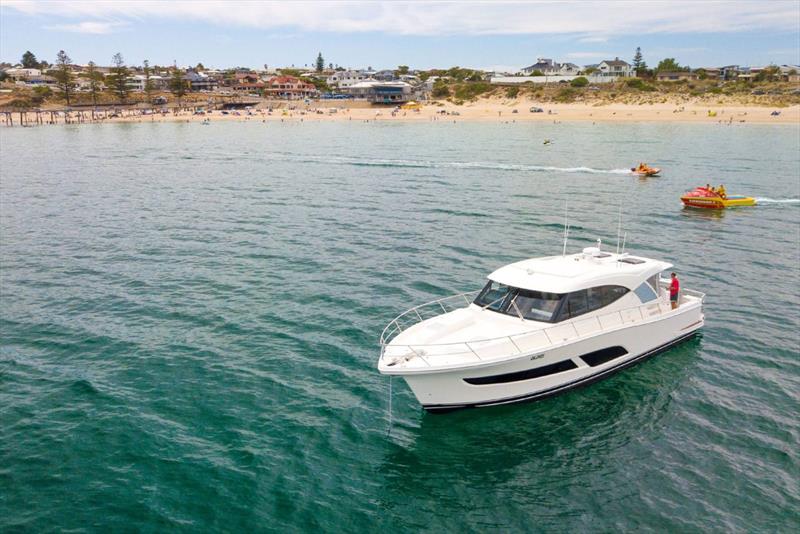 Enjoying time at anchor - photo © Riviera Australia