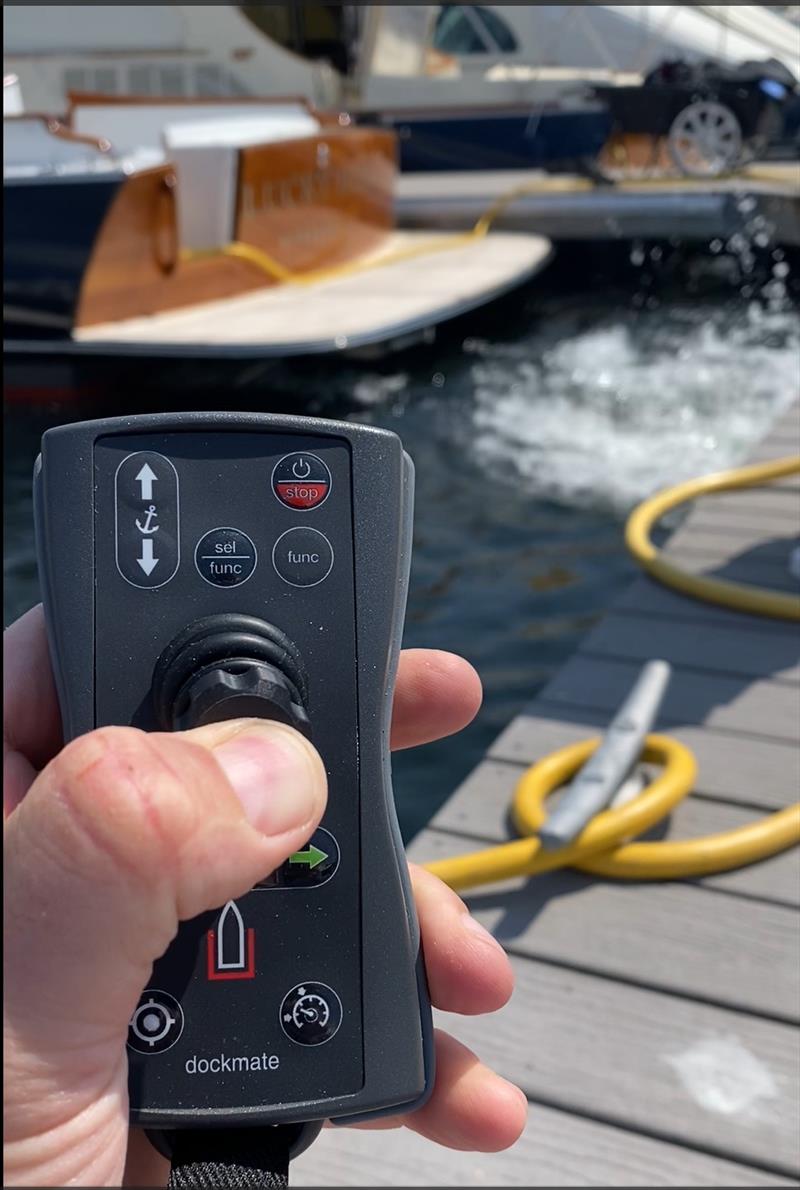 The integration of Dockmate wireless joystick docking technology with the JetStick 4 photo copyright Dockmate taken at  and featuring the Power boat class