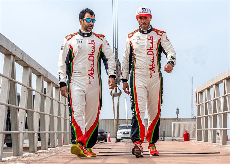 Team Abu Dhabi's Rashed Al Tayer (right) and Majed Al Mansoori - photo © Narayana Marar