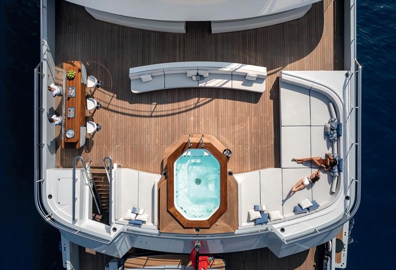 279' Victorious - Upper Deck Jacuzzi - photo © Superyacht Holdings