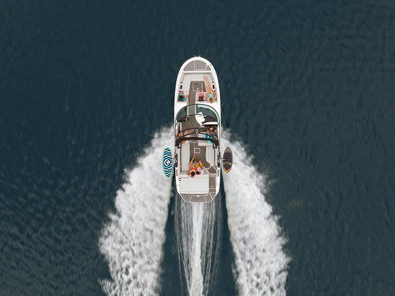 SDX 270 Surf aerial view photo copyright Sea Ray taken at  and featuring the Power boat class