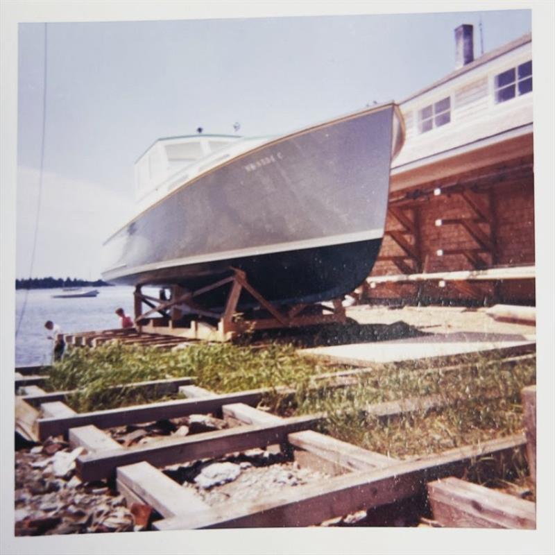 Kishti, at Brooklin Boat Yard, in 1963 photo copyright Brooklin Boat Yard taken at  and featuring the Power boat class