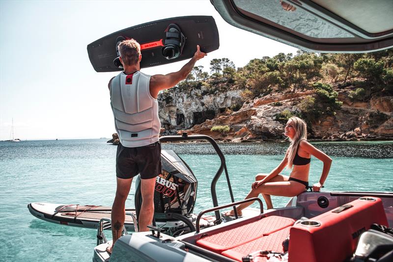 Can be used as watersports platforms too - photo © eyachts.com.au