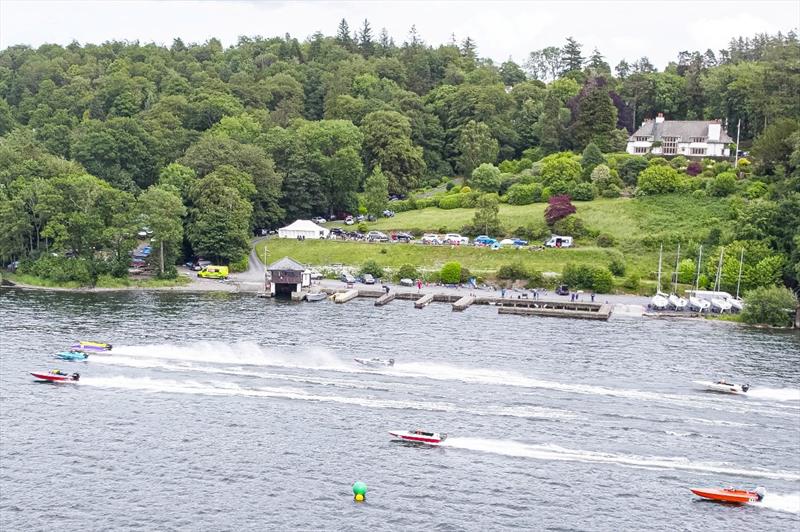 Racing off the shore of Windermere Motor Boat Racing Club - photo © WMBRC