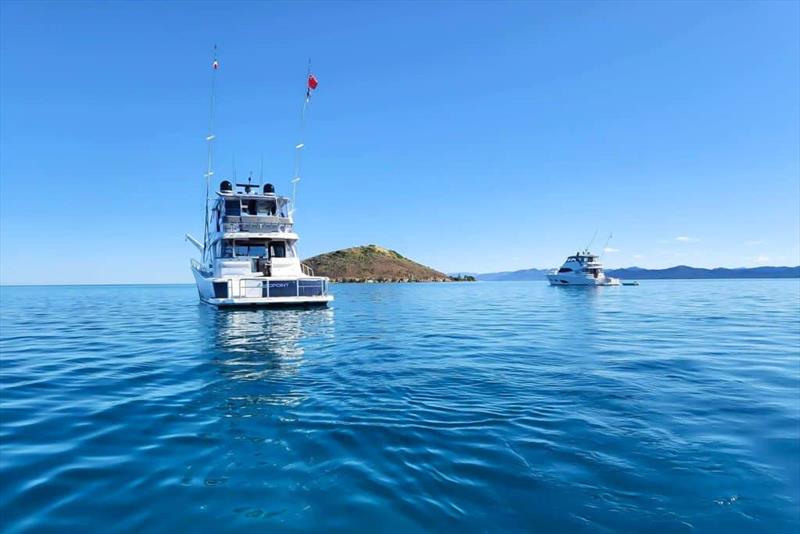 Serene days at anchor - photo © Riviera Australia
