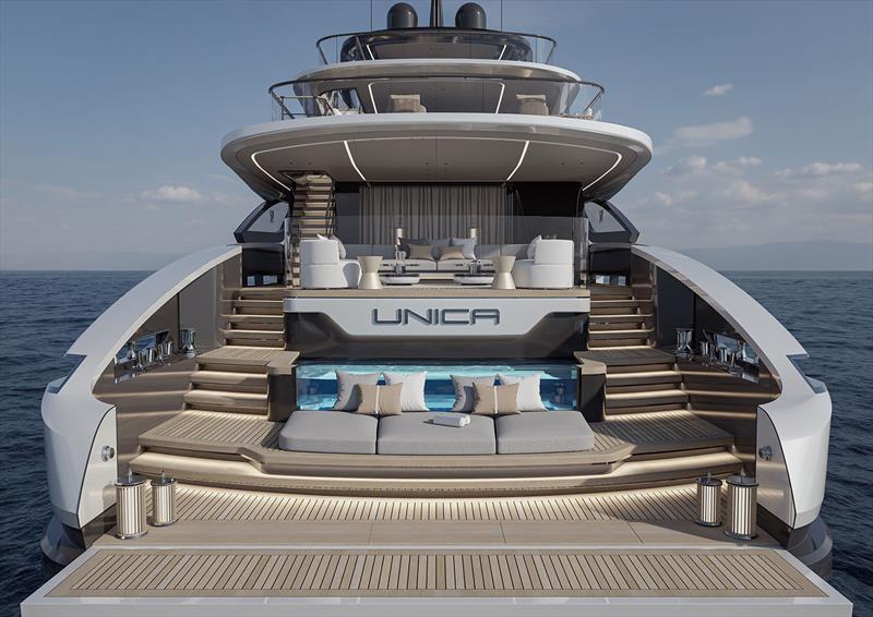 Project UNICA 40m - photo © ISA Yachts