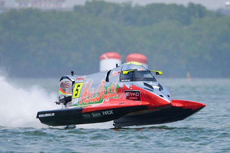Thani Al Qemzi moved past the 1,000pts mark in his illustrious career - 2024 UIM F1H2O World Championship photo copyright Arek Rejs taken at  and featuring the Power boat class