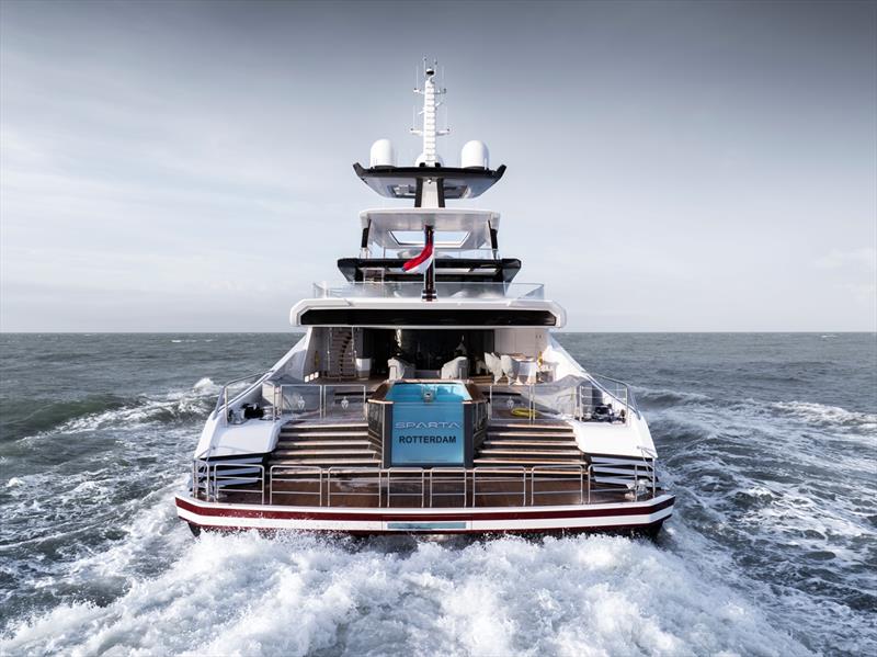 67m custom Heesen yacht Sparta - photo © Ruben Griffioen / Heesen Yachts