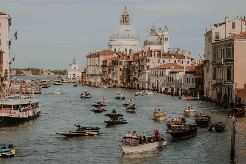 The UIM E1 World Championship arrives in Venice as the city hosts a parade of its futuristic electric raceboats on the iconic Grand Canal photo copyright E1 Series taken at  and featuring the Power boat class
