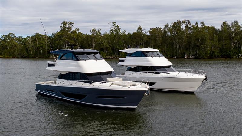 Maritimo M55, M60, and M600 Black Edition - M600 in the foreground, M55 in the background - photo © Maritimo