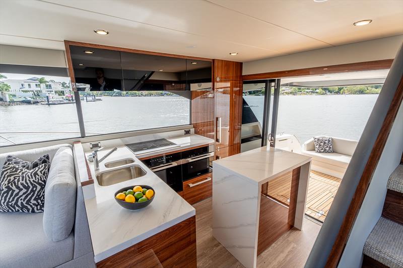 Maritimo M55, M60, and M600 Black Edition - M55 Galley - photo © Maritimo