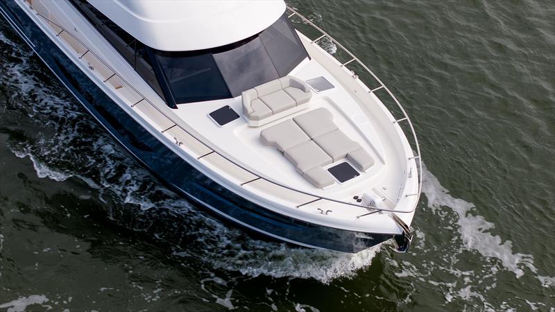 Maritimo M55, M60, and M600 Black Edition - New for'ard lounge - photo © Maritimo