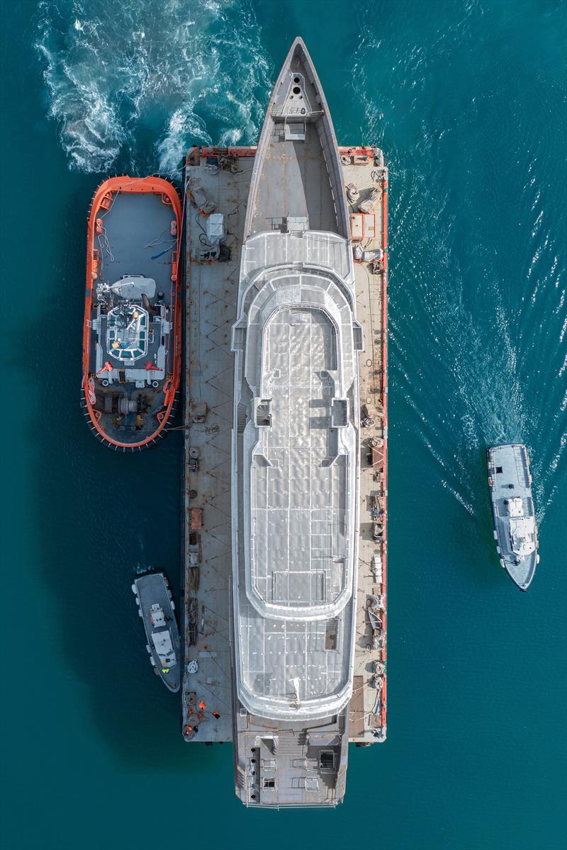 70m CRN M/Y 145 - Project Thunderball - photo © CRN