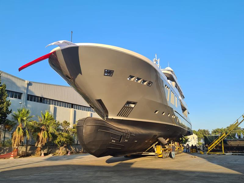 50m M/Y Thanuja - Bulbous bow - photo © iYacht GmbH