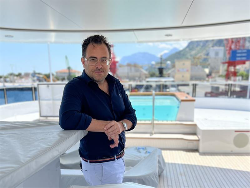 Udo A. Hafner, CEO of iYacht GmbH - onboard of Thanuja - photo © iYacht GmbH