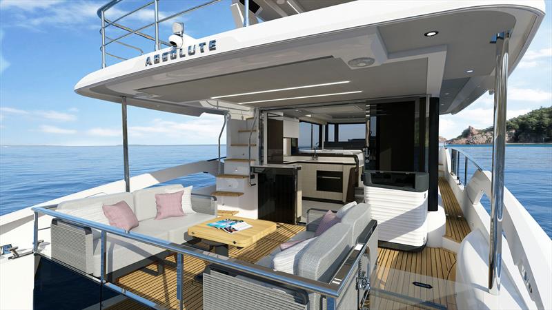 Navetta 53 - cockpit terrace - photo © Absolute Yachts