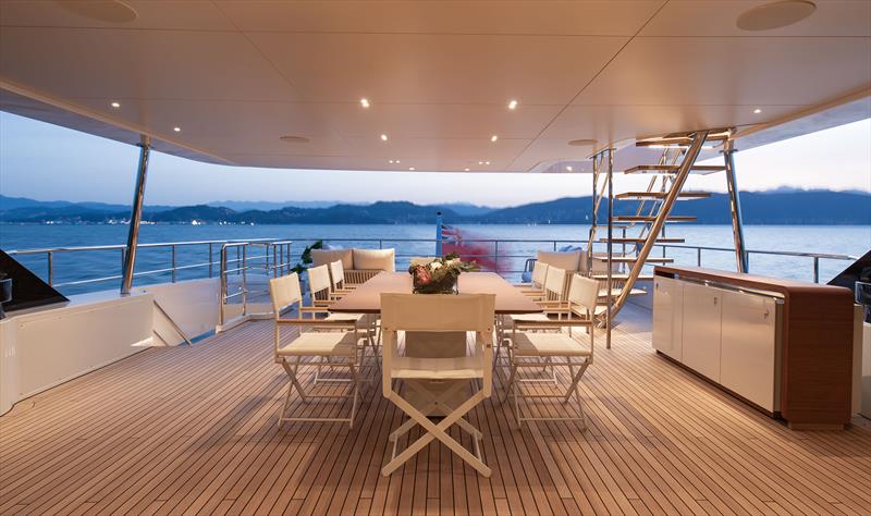 Benetti 37M Motopanfilo M/Y Legend - Upper deck photo copyright Benetti Yachts taken at  and featuring the Power boat class