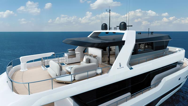 CLX99 - sky deck photo copyright CL Yachts taken at  and featuring the Power boat class