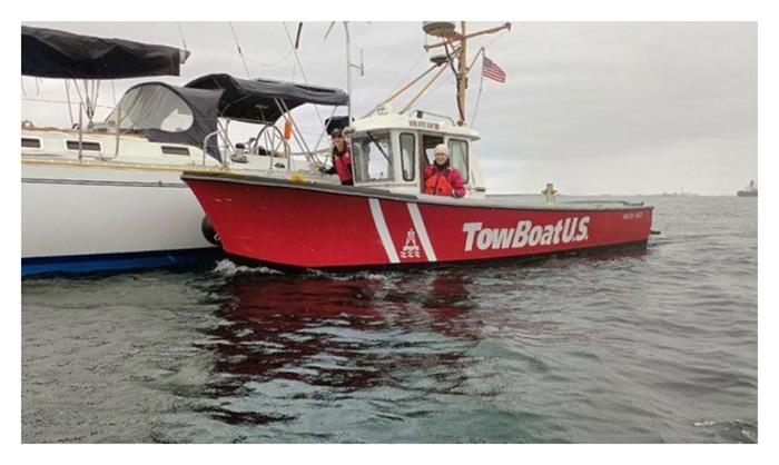 U.S. Coast Guard-licensed captain Rebecca Close and deckhand Christa Goddard of TowBoatUS Port Angeles - photo © BoatUS