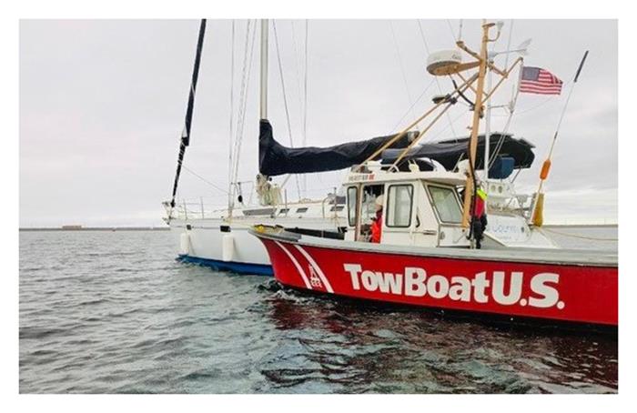 TowBoatUS Port Angeles recently hip-towed this sailing vessel from outside the Port Angeles Coast Guard Station into Port Angeles Marina and placed safely to her slip – all covered by the vessel owner's BoatUS Unlimited Towing Membership - photo © BoatUS 