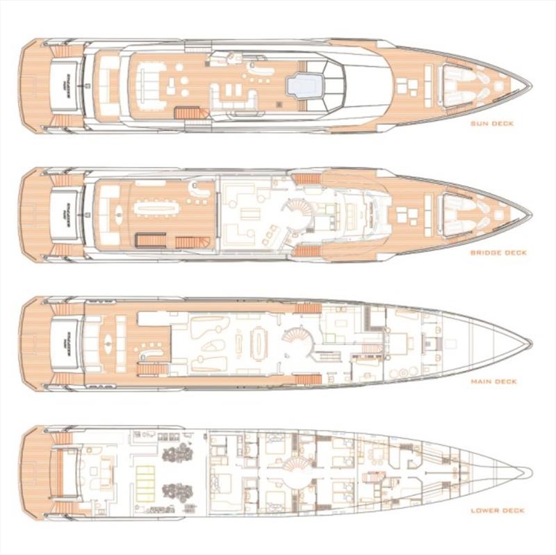 Eternal Spark - General arrangement photo copyright Bilgin Yachts taken at  and featuring the Power boat class