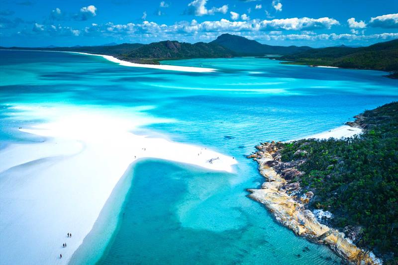 Located at the northern end of Whitehaven Beach on Whitsunday Island, Hill Inlet is a stunningly beautiful spot to explore by tender - photo © Riviera Australia