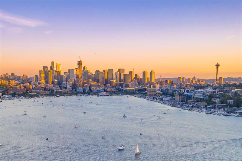 The ever-changing skies above Seattle's waterways continue to delight photo copyright Riviera Australia taken at  and featuring the Power boat class