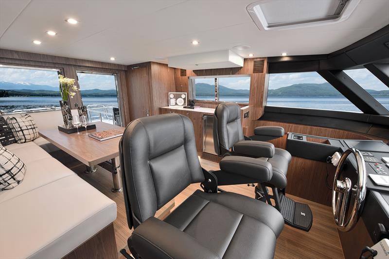 Horizon V77 CMY Cockpit Motor Yacht, hull 10 - Helm station - photo © Horizon Yachts