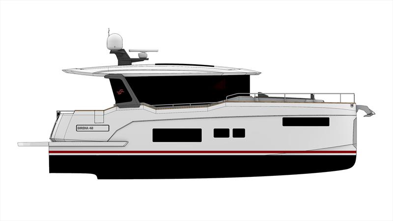 Sirena 48 hybrid yacht photo copyright Sirena Yachts taken at  and featuring the Power boat class